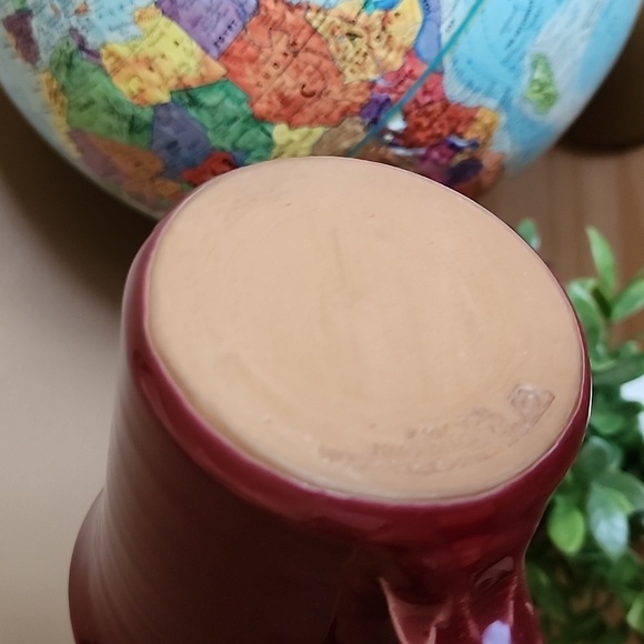 Burgundy Deneen pottery mug Embracing  Pines B&B - Picture 4 of 8
